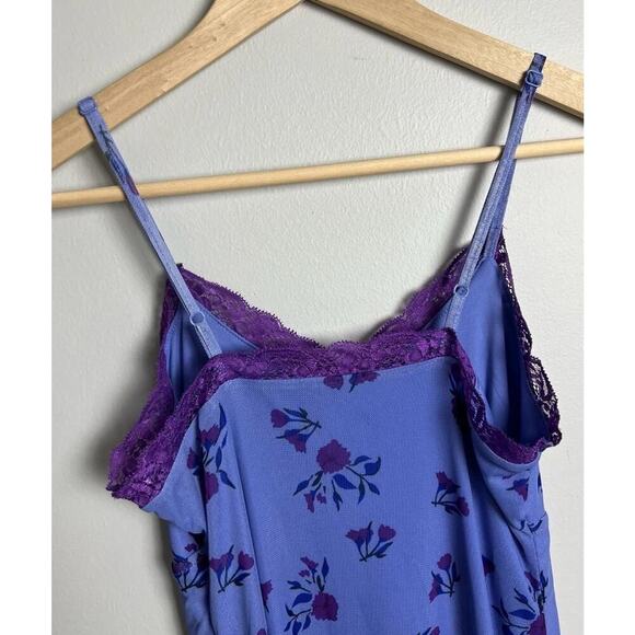 Wild Fable Lavender Purple Floral Lace Trim Mini Slip Dress Size Small Women’s - Picture 7 of 9